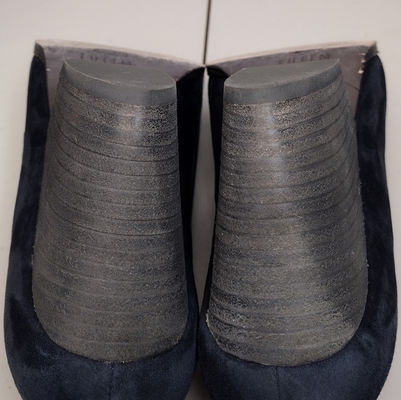 Eileen Fisher Hawk Suede Business Office Block Wedge Heel Pointed Toe Pumps 8.5 - Picture 12 of 15